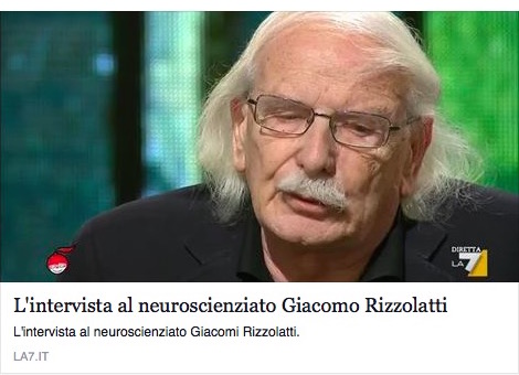 lo scienziato Rizzolatti sui neuroni specchio a Di Martedì